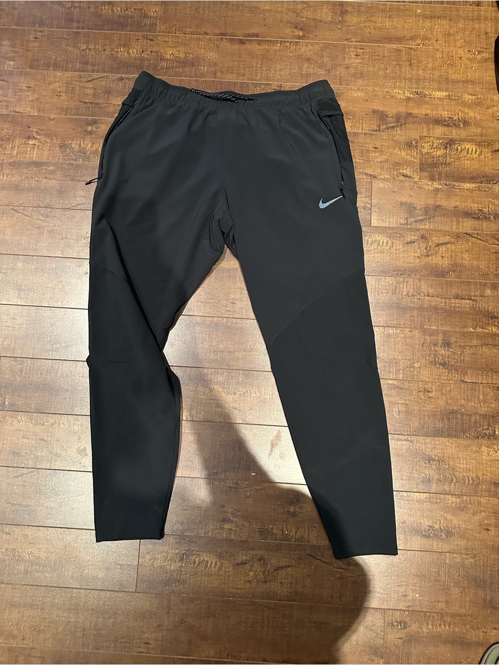 Nike Black Lightweight Jogger Pants with Reflective Swoosh